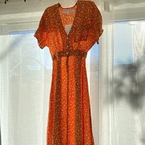 Christy Dawn Lottie Dress Petites in Nectar Calico - NWT